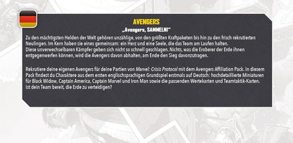 Atomic Mass Games | Marvel Crisis Protocol: Avengers | Affiliation Pack | Juego de Miniaturas | A Partir de 14 Años | para 2 Jugadores | 90 Minutos por Partida | Multilenguaje (Incluye Español