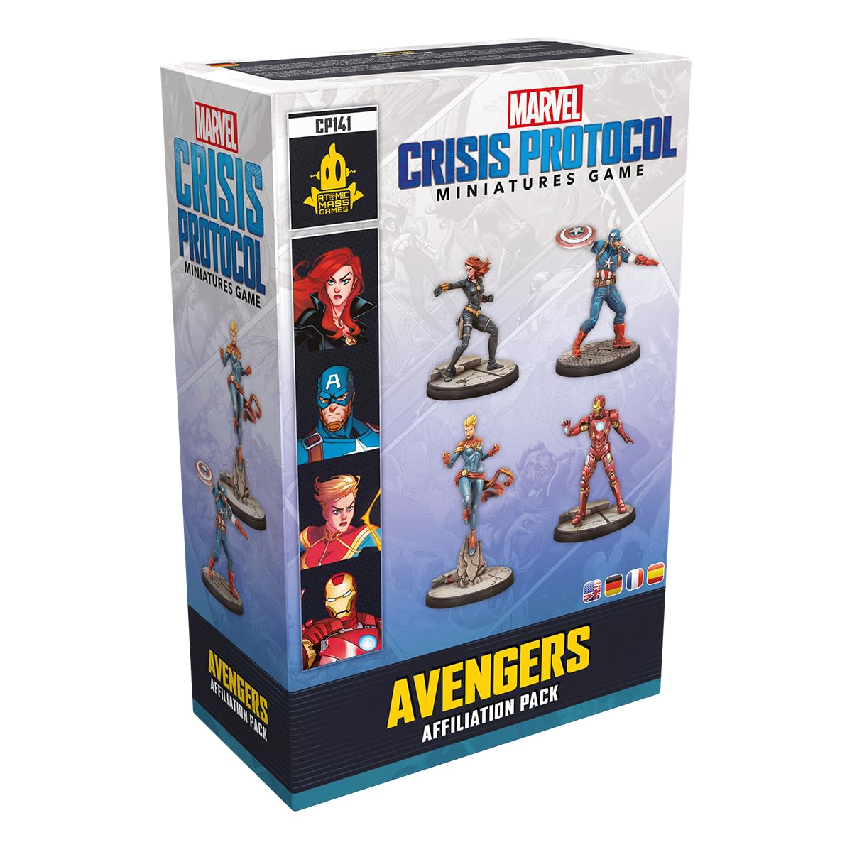 Atomic Mass Games | Marvel Crisis Protocol: Avengers | Affiliation Pack | Juego de Miniaturas | A Partir de 14 Años | para 2 Jugadores | 90 Minutos por Partida | Multilenguaje (Incluye Español