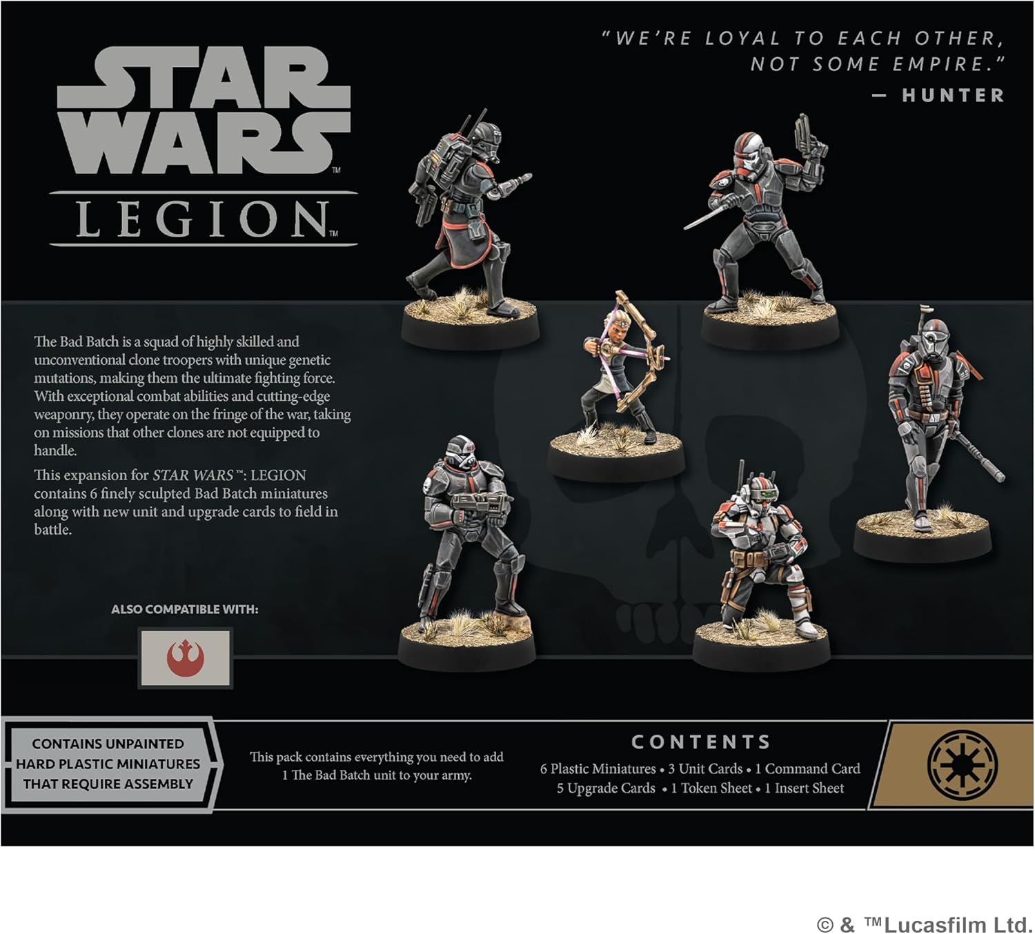 ATOMIC MASS GAMES | Star Wars Legion - Bad Batch Operative Expansion | Tabletop Miniatures Game | Ages 14+ | 2 Players | 90 Minutes Playing Time