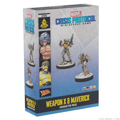 Atomic Mass Games | Marvel Crisis Protocol: Weapon X & Maverick | Expansión de Miniaturas | A Partir de 14 Años | para 2 Jugadores | 90 Minutos por Partida | Multilenguaje (Incluye Español