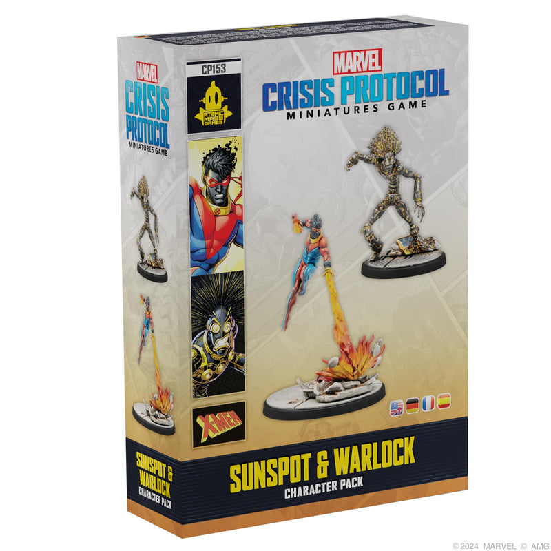 Atomic Mass Games | Marvel Crisis Protocol: Sunspot & Warlock | Expansión de Miniaturas | A Partir de 14 Años | para 2 Jugadores | 90 Minutos por Partida | Multilenguaje (Incluye Español