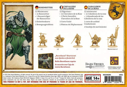 Asmodee | CMON | A Song of Ice & Fire – Rose Knight | Expansion | Tabletop | 2 Players | From 14+ Years | 45+ Minutes | German | Multilingual