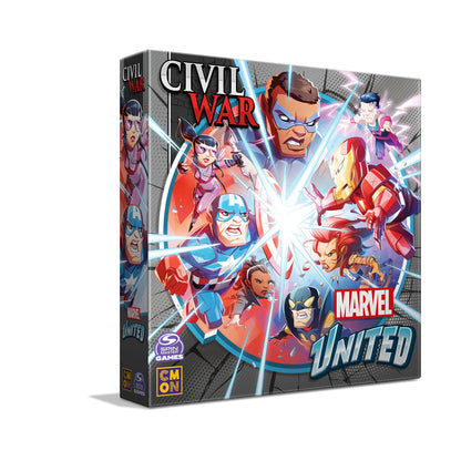 Marvel United: Civil War Expansion - Tabletop Miniatures Strategy Game, Cooperative Superhero Game for Kids & Adults, Ages 14+, 2-6 Players, 45 Min Playtime, Made by CMON
