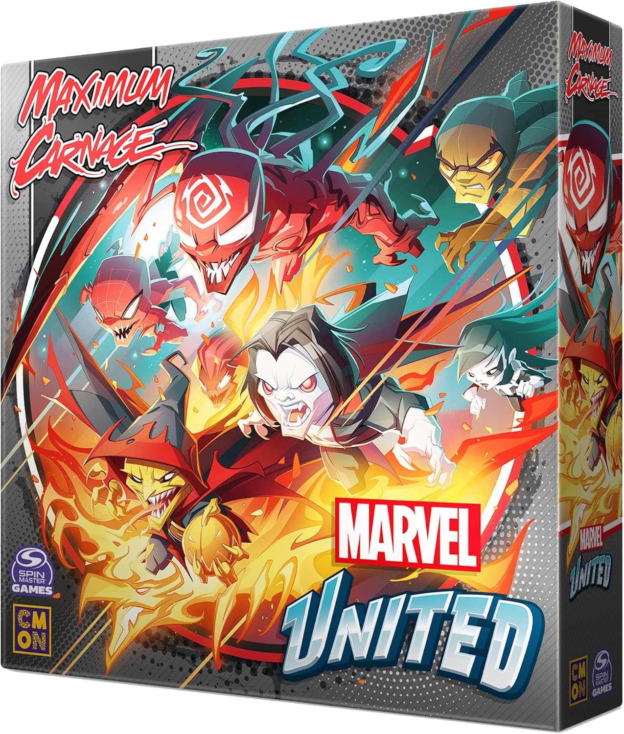 Marvel United: Maximum Carnage Expansion - Tabletop Miniatures Strategy Game, Cooperative Superhero Game for Kids & Adults, Ages 14+, 1-5 Players, 45 Min Playtime, Made by CMON
