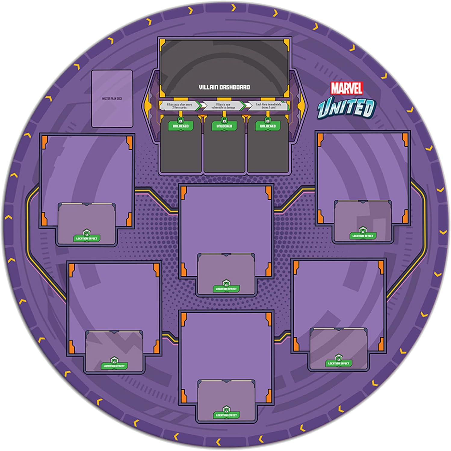 Marvel United: Multiverse Playmat - Compact Double-Sided Neoprene Mat for Enhanced Marvel United Gameplay! Ages 14+, 1-5 Players, 45 Minute Playtime, Made by CMON
