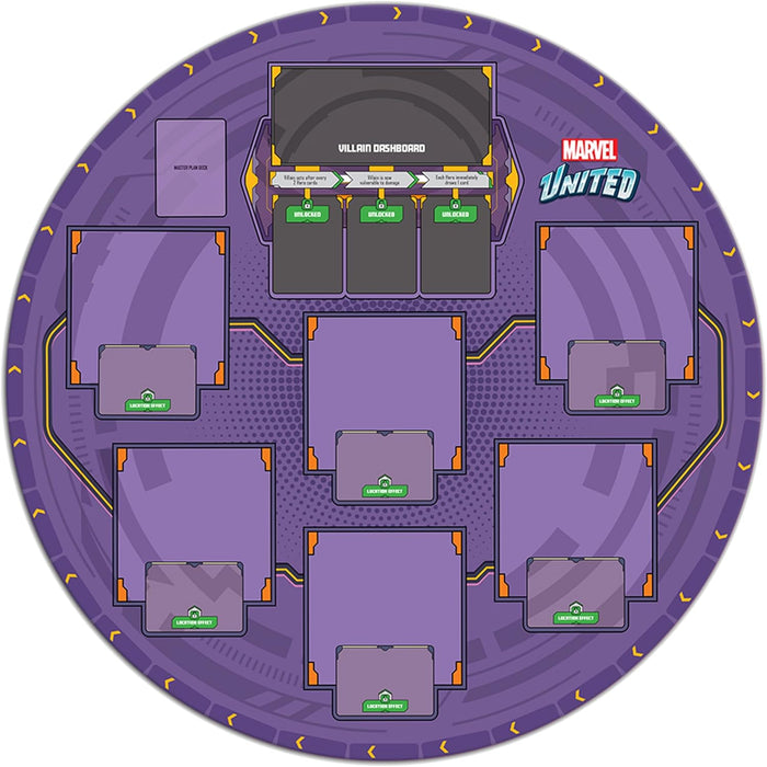 Marvel United: Multiverse Playmat - Compact Double-Sided Neoprene Mat for Enhanced Marvel United Gameplay! Ages 14+, 1-5 Players, 45 Minute Playtime, Made by CMON
