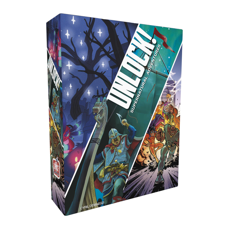 Space Cowboys Unlock! Supernatural Adventures Card Game - Escape Room-geïnspireerd coöperatief avontuur, leuk familiespel voor kinderen en volwassenen, leeftijd 10+, 1-6 spelers, 1 uur speeltijd