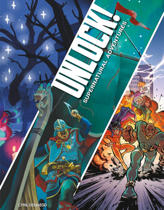 Space Cowboys Unlock! Supernatural Adventures Card Game - Escape Room-geïnspireerd coöperatief avontuur, leuk familiespel voor kinderen en volwassenen, leeftijd 10+, 1-6 spelers, 1 uur speeltijd