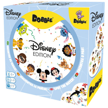 Zygomatic | Dobble Disney Edition |Juego de Cartas de Acción y Reflejos para Adultos y Niños | A Partir de 6 Años | De 2 a 8 Jugadores | 15 Minutos por Partida | Multilenguaje (Incluye Español
