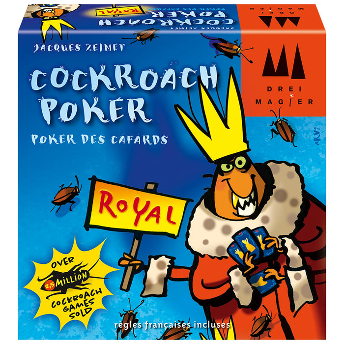 Schmidt | Cockroach Poker Royal | Card Game | Ages 8+ | 2-6 Players | 15 Minutes Playing Time