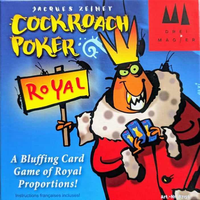 Schmidt | Cockroach Poker Royal | Card Game | Ages 8+ | 2-6 Players | 15 Minutes Playing Time