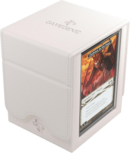 Gamegenic | Squire Plus 100+ XL Convertible White Commander Deck Box | Card Holder