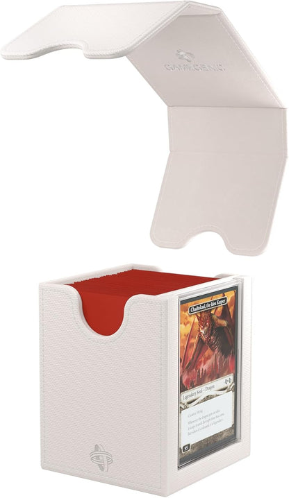 Gamegenic | Squire Plus 100+ XL Convertible White Commander Deck Box | Card Holder