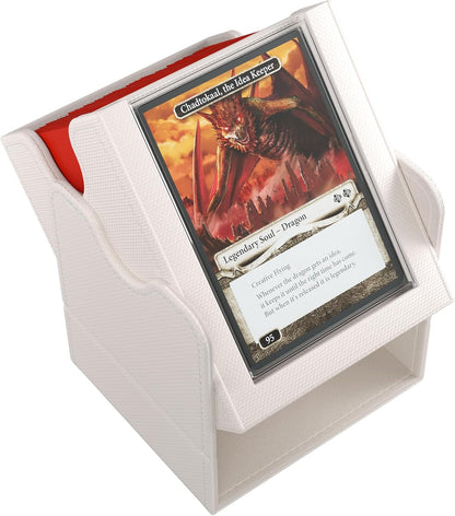 Gamegenic | Squire Plus 100+ XL Convertible White Commander Deck Box | Card Holder