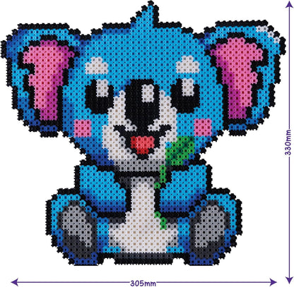 Simbrix 08251 Big Builds Koala 1500+ brix crafts toys for boys and girls Pixel wall art and 3D display, Multicolour