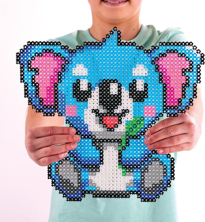 Simbrix 08251 Big Builds Koala 1500+ brix crafts toys for boys and girls Pixel wall art and 3D display, Multicolour