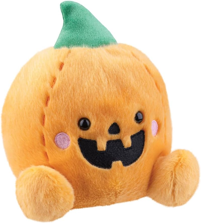 Aurora, 13553, Palm Pals Carver Jack O'Lantern 5In, Soft Toy, Orange