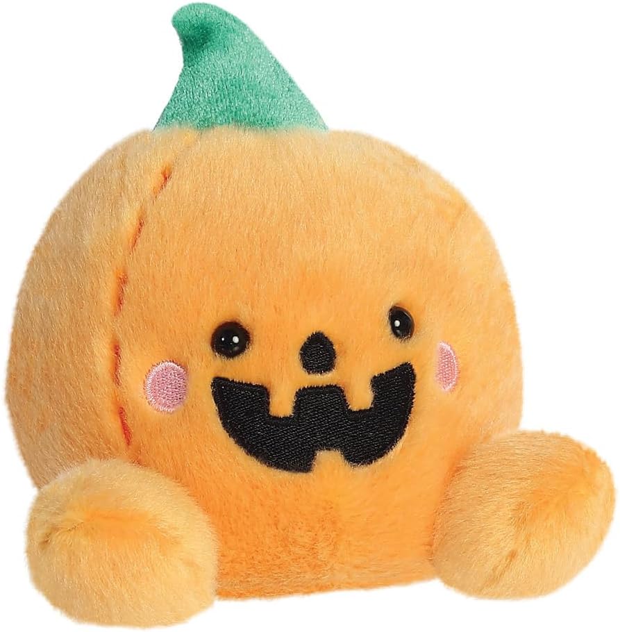 Aurora, 13553, Palm Pals Carver Jack O'Lantern 5In, Soft Toy, Orange
