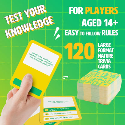 Ginger Fox Games Nature Explorer Trivia Card Game For Nature Lover | Test Your Outdoor And Wildlife Quick Fire Quiz Knowledge | 2+ Players, Ages 14+