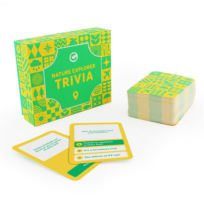 Ginger Fox Games Nature Explorer Trivia Card Game For Nature Lover | Test Your Outdoor And Wildlife Quick Fire Quiz Knowledge | 2+ Players, Ages 14+