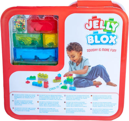 GOLIATH Jelly BLOX - Creative Kit, Bauspielzeug ab 2 Jahren, mit 20 Sensorische Bausteine, Konstruktion Spielzeug für Kinder, Sensory Play mit Bunte Spielsteinen