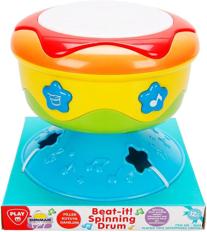 Playgo Beat-It! Spinning Drum B/O, meerkleurig