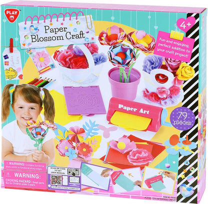 Play Bloemen Papier Maken Knutselset, 79 dlg.