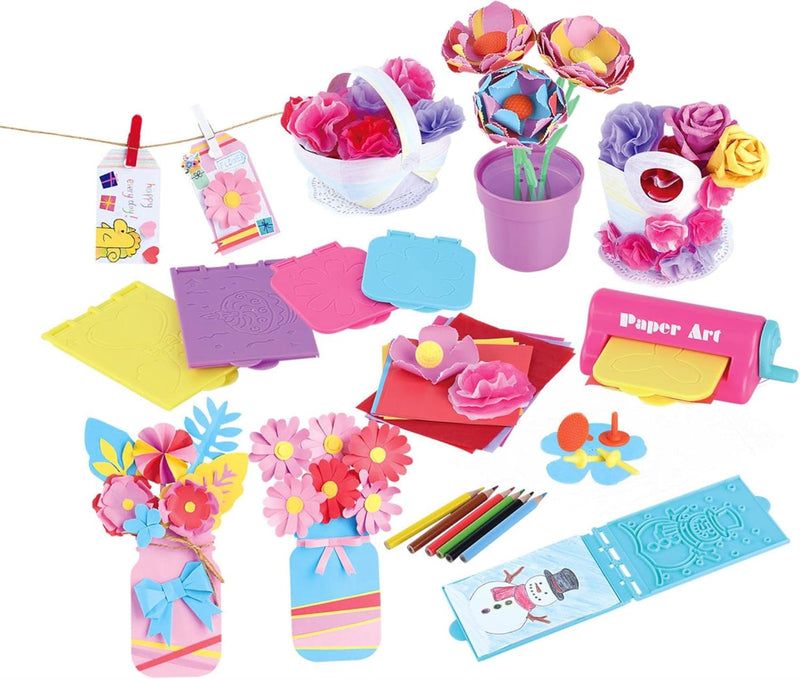 Play Bloemen Papier Maken Knutselset, 79 dlg.