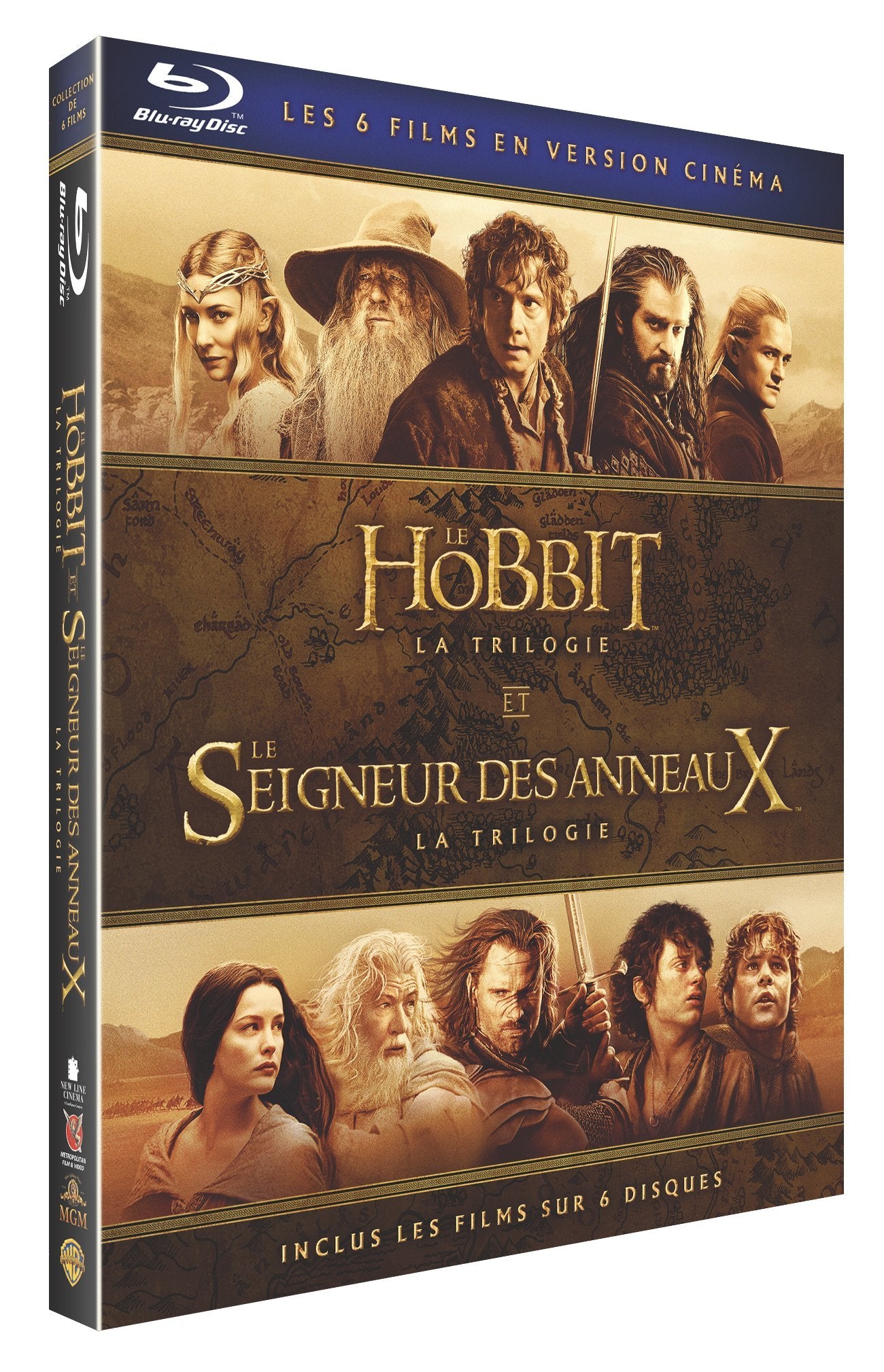 Terre du milieu - les 2 trilogies : le hobbit + le seigneur des anneaux