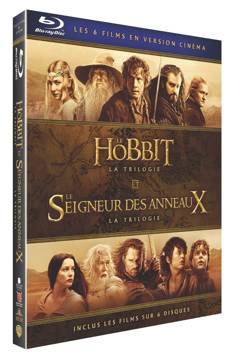 Terre du milieu - les 2 trilogies : le hobbit + le seigneur des anneaux