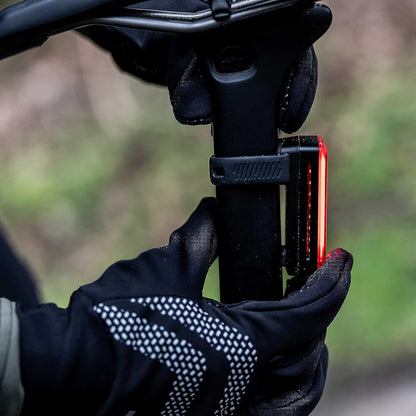 BBB Cycling USB Rechargeable Bike Light High Visible Bicycle Light Waterproof Mountain Bike City Bike Road Bike Rear Light Easy Mount Signal Pro BLS-168, Black