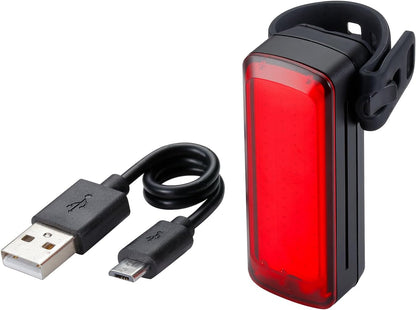 BBB Cycling USB Rechargeable Bike Light High Visible Bicycle Light Waterproof Mountain Bike City Bike Road Bike Rear Light Easy Mount Signal Pro BLS-168, Black