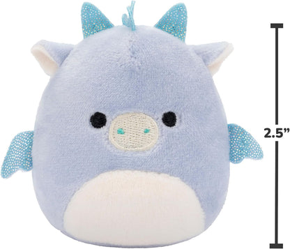 Micromallows Squishmallows Original 6-Pack – Cortez Caterpillar, Dane Dragon, Floyd French Fries, Lena Guava Fruit, Leonard Lion, Noah Seal
