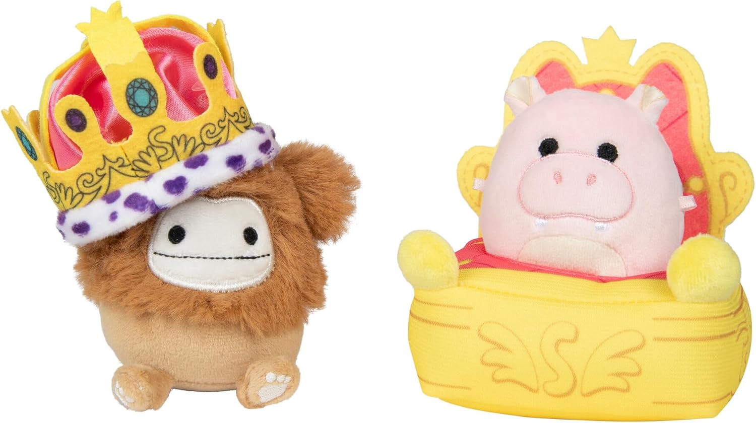 Squishmallows Micromallows SQMM0014 Accessory Set - Royal Parade, Super Soft Mini, 6.5 cm Plush Figures