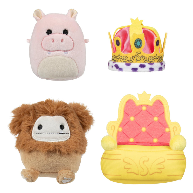 Squishmallows Micromallows SQMM0014 Accessory Set - Royal Parade, Super Soft Mini, 6.5 cm Plush Figures