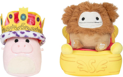 Squishmallows Micromallows SQMM0014 Accessory Set - Royal Parade, Super Soft Mini, 6.5 cm Plush Figures