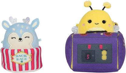 Squishmallows Micromallows SQMM0017 Accessory Set - Playtime, Super Soft Mini, 6.5 cm Plush Figures (Sunny & Farryn