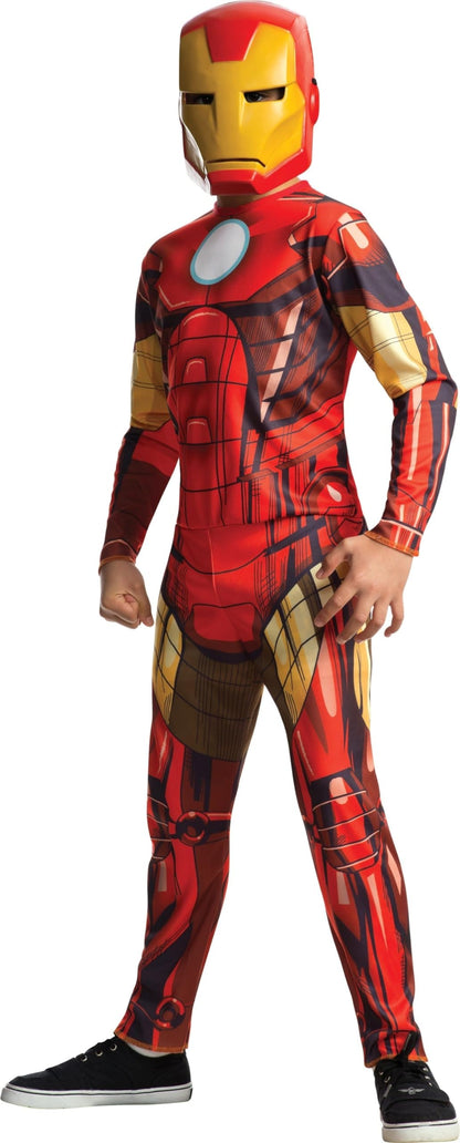 Rubies 880607_L Marvel Avengers Assemble Iron Man Child's Costume, Cartoon, Multicolor