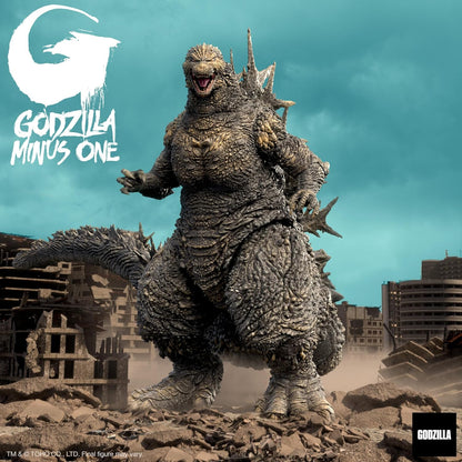 Super7 ULTIMATES! Toho Godzilla Minus One - 8" Toho Godzilla Action Figure and Godzilla: King of Monsters (Japanese Release Speed Poster) 1,000 Piece Toho Puzzle Bundle