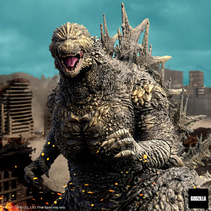 Super7 ULTIMATES! Toho Godzilla Minus One - 8" Toho Godzilla Action Figure and Godzilla: King of Monsters (Japanese Release Speed Poster) 1,000 Piece Toho Puzzle Bundle