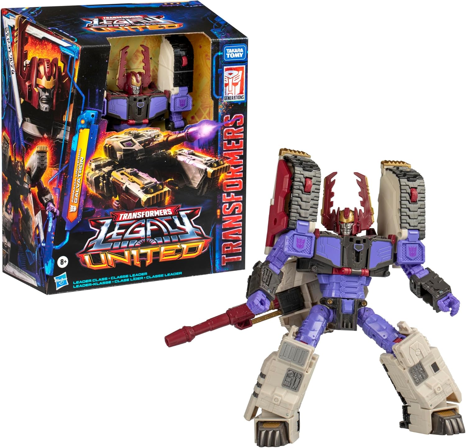 Transformers Legacy Evolution Leader Armada Universe Galvatron 7” Action Figure