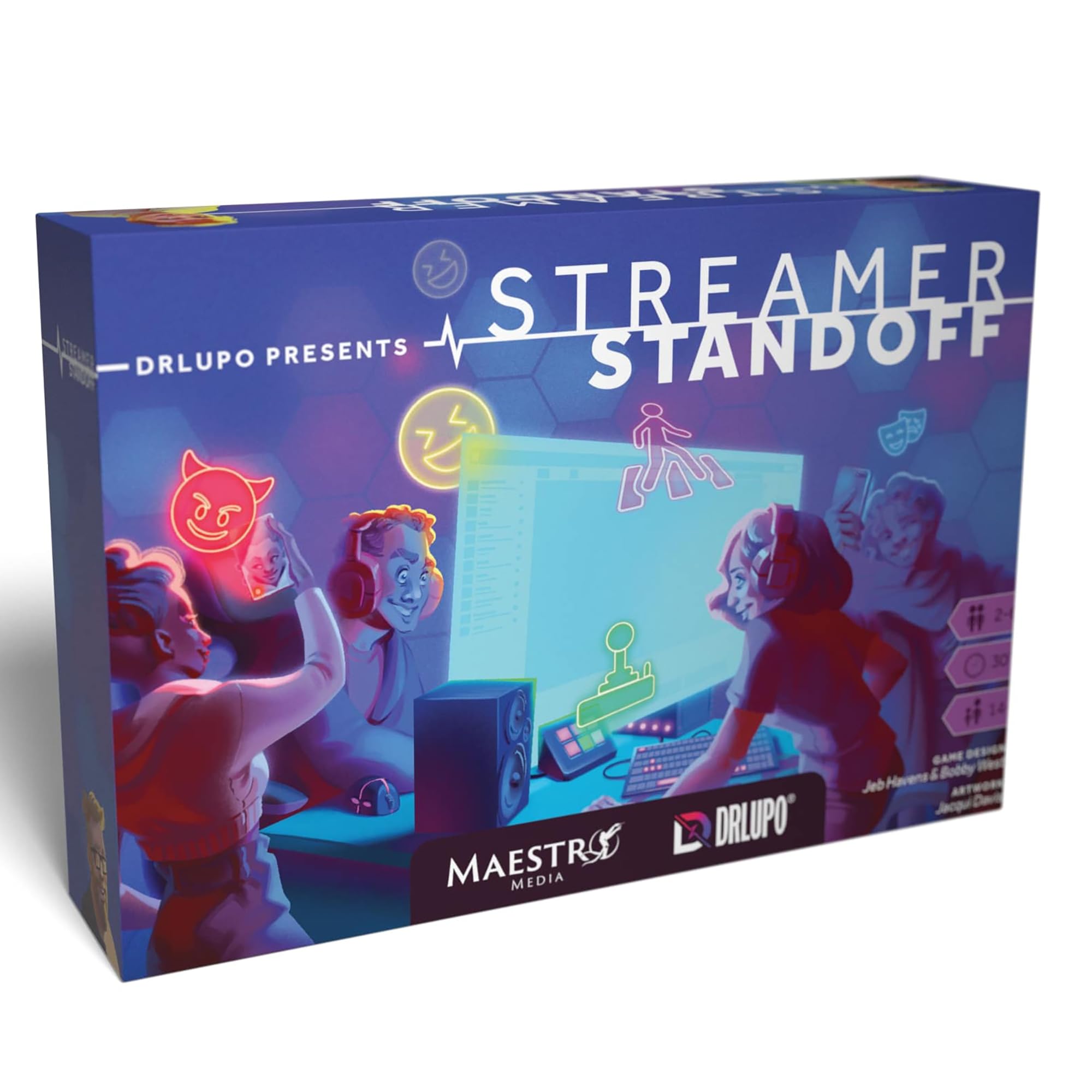 | Streamer Standoff | Strategy Board Game | Create Content, Build Your Channel & Race to 20M Subscribers | 2-5 Players | 25 Min | Ages 14+