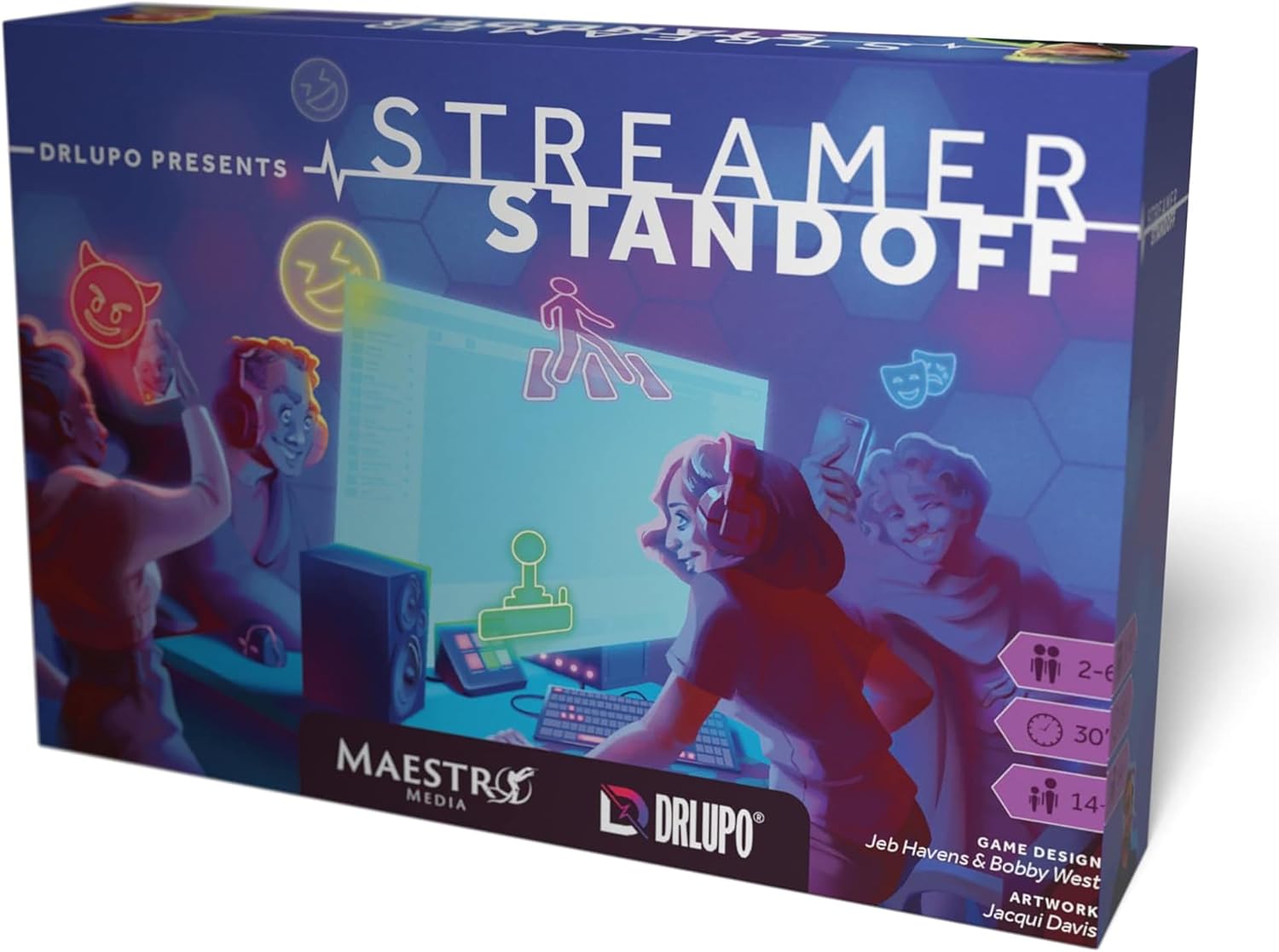 | Streamer Standoff | Strategy Board Game | Create Content, Build Your Channel & Race to 20M Subscribers | 2-5 Players | 25 Min | Ages 14+