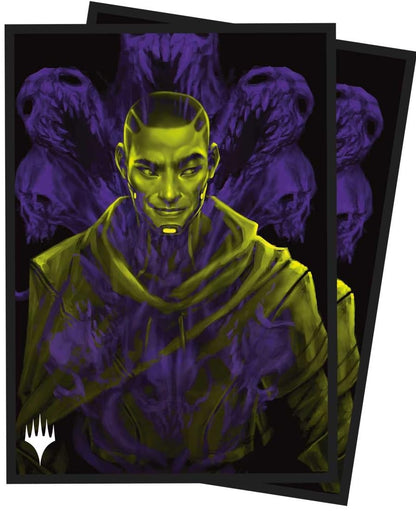 Ultra Pro Duskmourn - Fundas protectoras de cubierta de 100 unidades para MTG - Cuenta con obras de arte de Kaito, Bane of Nightmares