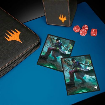 Ultra PRO - MTG Duskmourn 100ct Deck Protector Sleeves Commander Winter, Cynical Opportunist, Kartenhüllen in Standardgröße mit langlebiger ChromaFushion Tech, Matte Finish Kartenhüllen, MTG