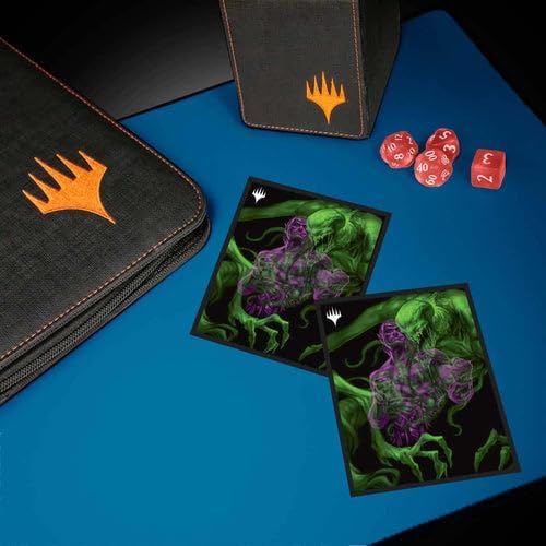 Ultra PRO - MTG Duskmourn 100ct Deck Protector Sleeves Ft. Tyvar, The Pummeler, Kartenhüllen in Standardgröße mit langlebiger ChromaFushion-Technologie, Matte Finish Kartenhüllen, MTG Kartenhüllen