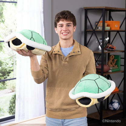 Club Mocchi Mocchi Super Mario Green Shell Mega-Plüschfigur, 38,1 cm – Super-Mario-Sammelspielzeug für Kinder ab 3 Jahren