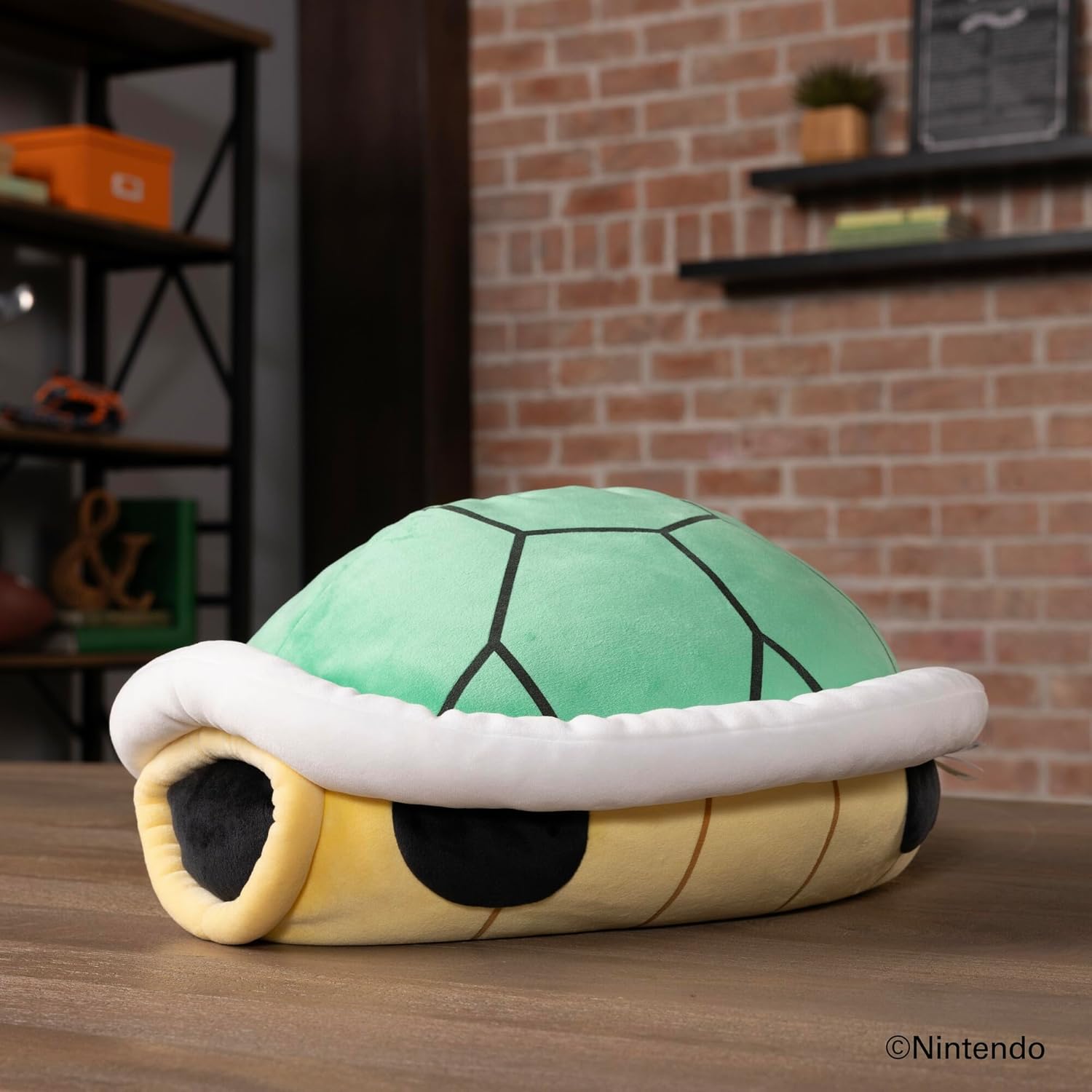 Club Mocchi Mocchi Super Mario Green Shell Mega-Plüschfigur, 38,1 cm – Super-Mario-Sammelspielzeug für Kinder ab 3 Jahren