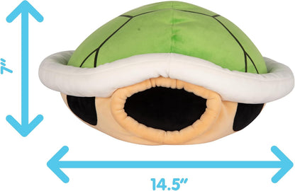 Club Mocchi Mocchi Super Mario Green Shell Mega-Plüschfigur, 38,1 cm – Super-Mario-Sammelspielzeug für Kinder ab 3 Jahren