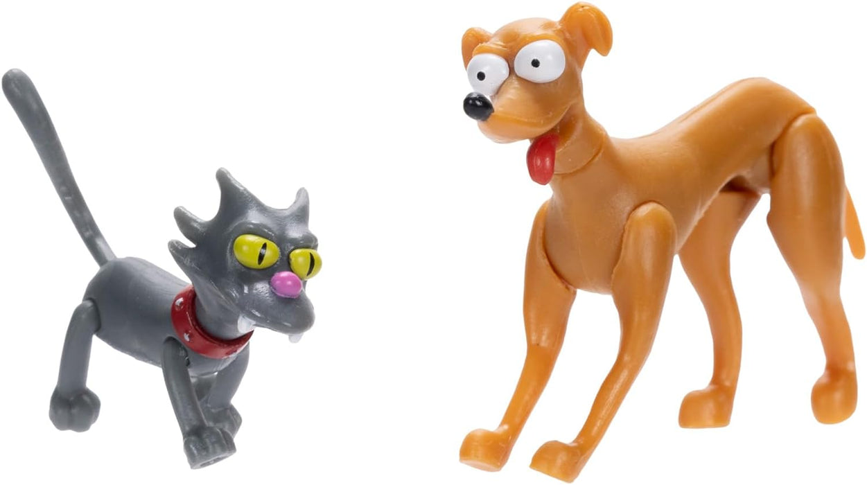 THE SIMPSONS Action Figures Family Multi-Pack 6.35cm Scale Figures by JAKKS Pacific, Includes Homer, Marge, Bart, Lisa, Maggie, Santa’s Little Helper, and Snowball II